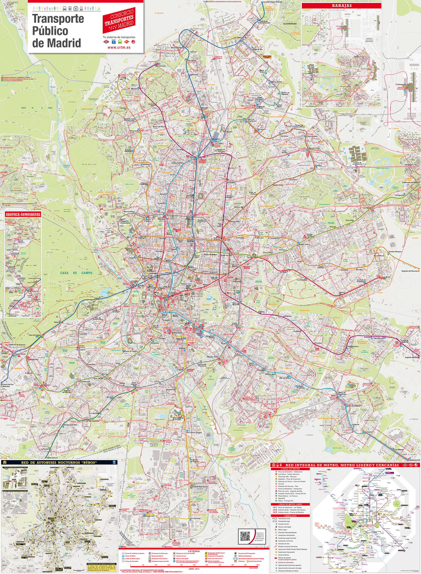 mapa bus madrid Mapa y plano de bus y Búhos de Madrid : estaciones y lineas