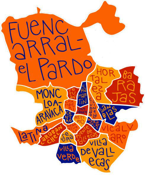Distritos Madrid Mapa Mapa Distritos Madrid Mapa Mapa