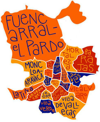 Plano de distritos de Madrid