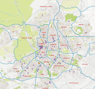 Plano de barrios de Madrid